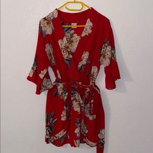 Selfie Leslie Hawaiian Print Romper